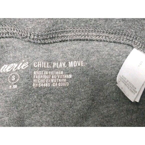 Aerie Chill Play Move Leggings Juniors Women Size Small Gray Activewear Pants - Picture 3 of 12